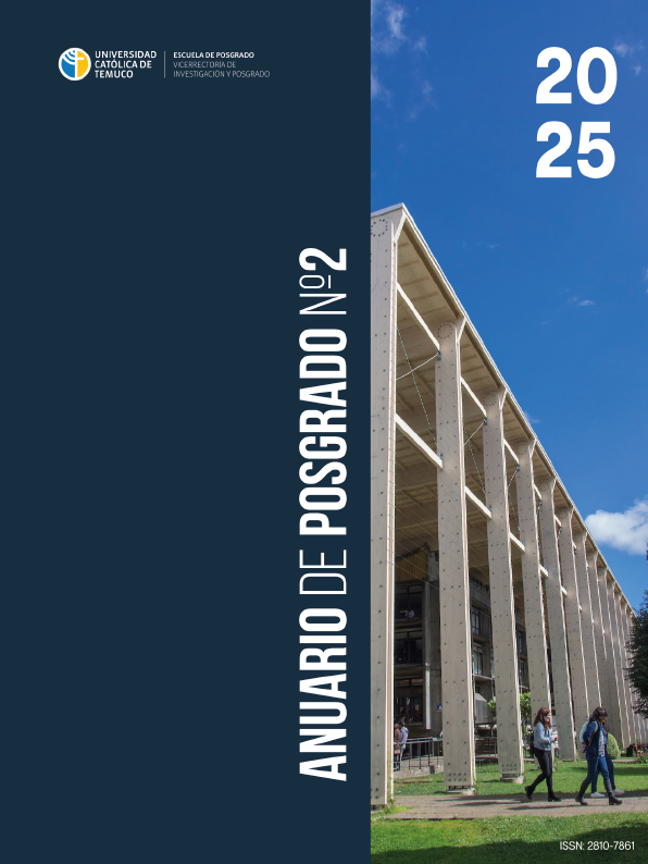 					Ver Vol. 2 Núm. 2 (2025): Segundo volumen del Anuario de Posgrado de la Universidad Católica de Temuco
				